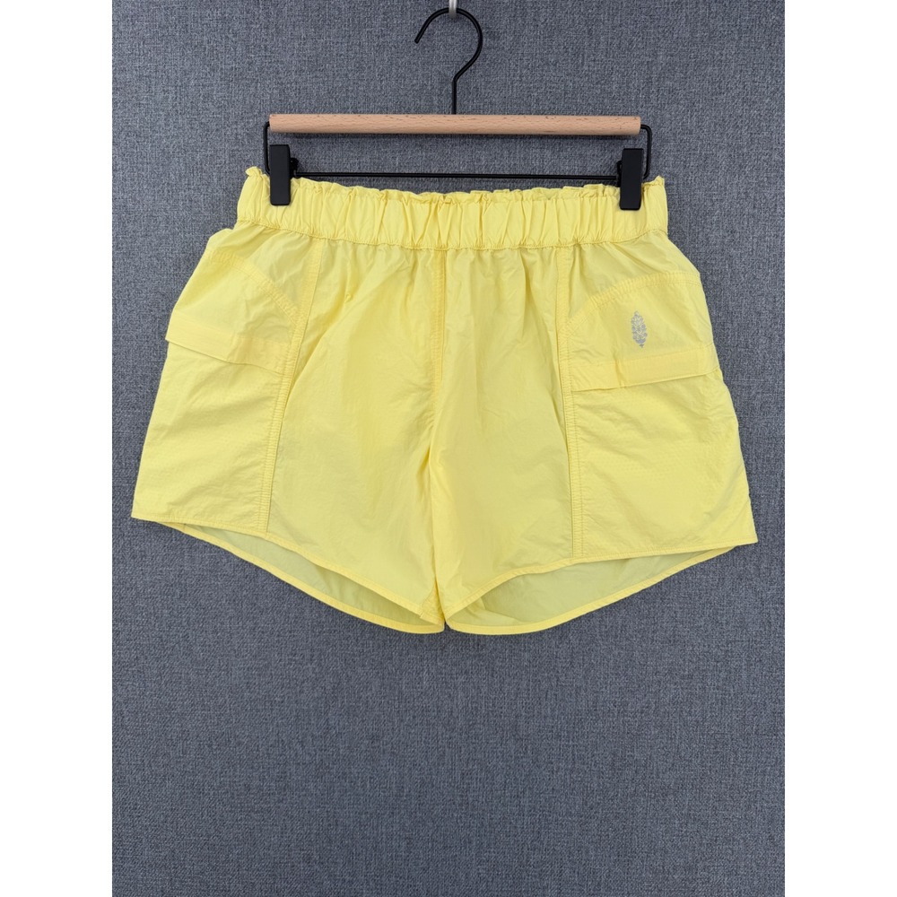 Free People Movement Way Home Shorts Butter Yellow Athletic Running Womens Small